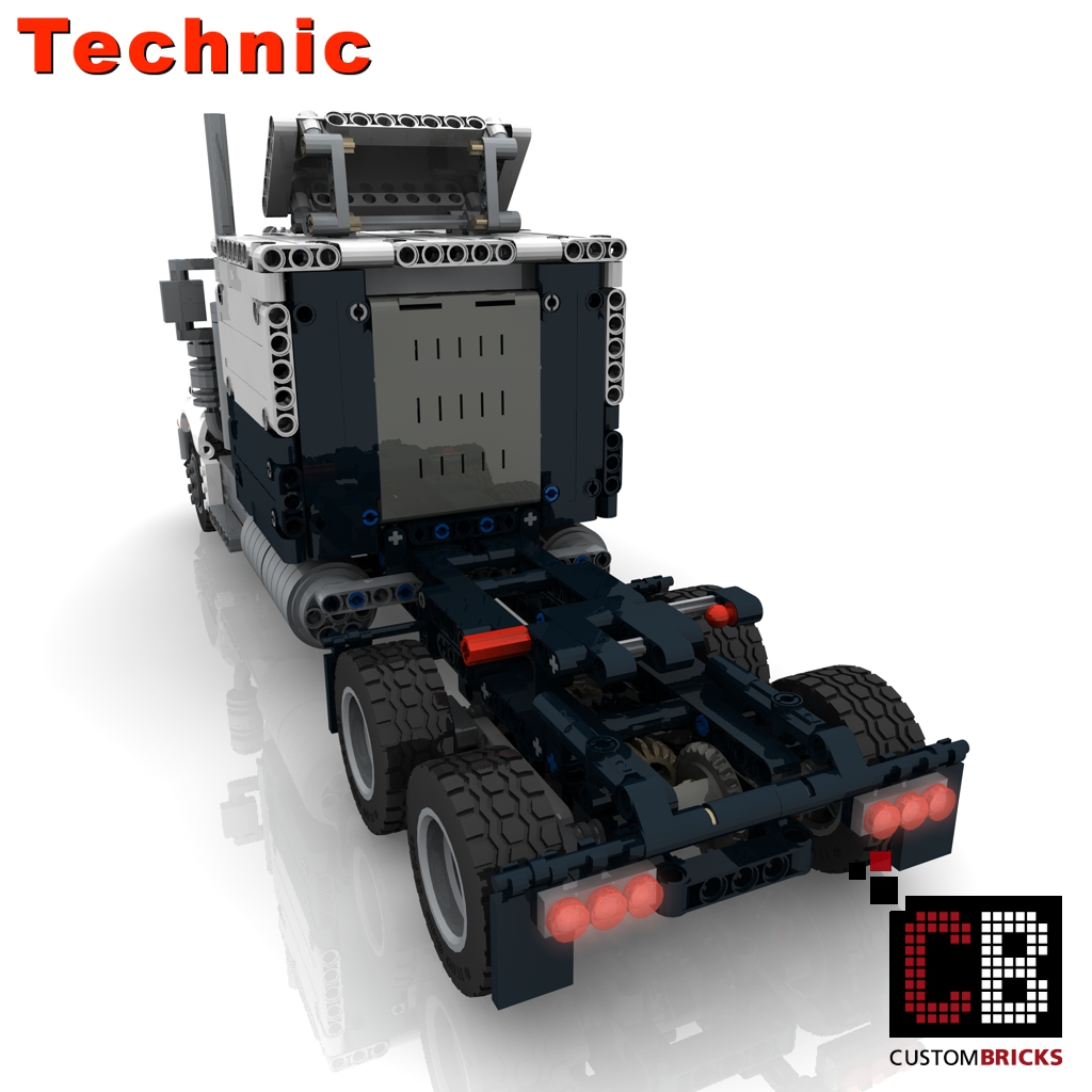 CUSTOMBRICKS LEGO Technic model Custom 42128 Long Haul Truck MOC Custombricks MOC Instruction